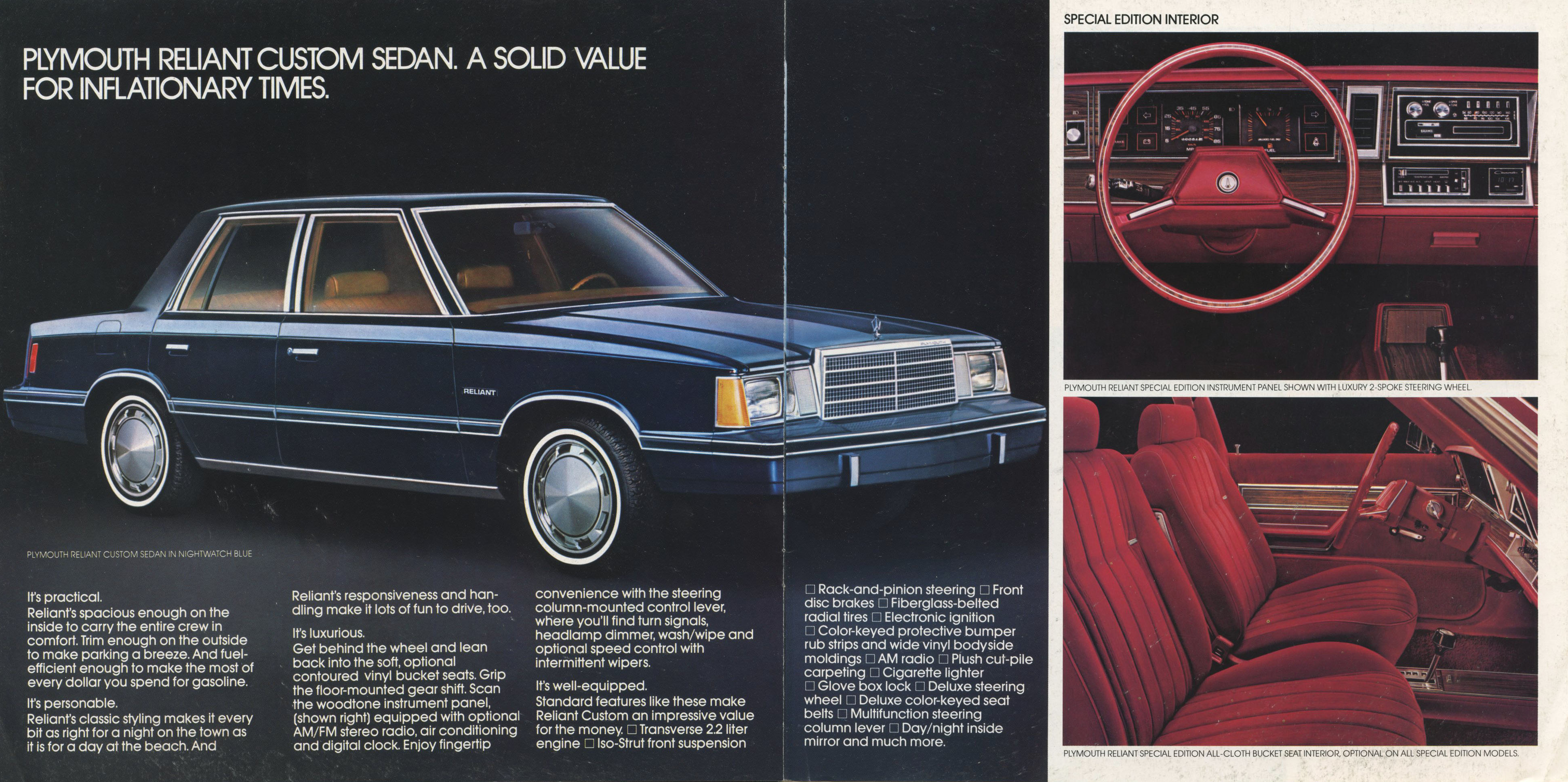 1981 Plymouth Reliant Brochure